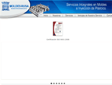 Tablet Screenshot of moldesrusa.com